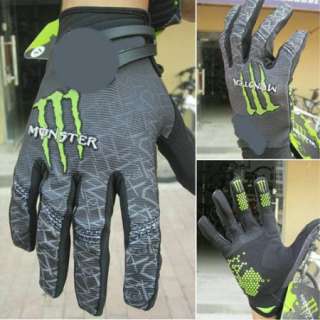   Cycling Bike Bicycle Monster Sports Full Finger Gloves Size M/L/XL