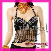   COSTUME BRA TOP SEQUINS+BEADED BOLLYWOOD DANCING US SIZE 32 34BC NEW