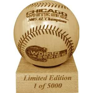  Chicago White Sox 2005 ALCS Champions Laser Engraved Wood 