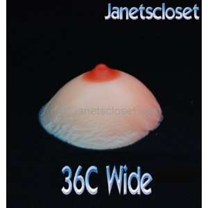   Silicone Breast Form Pair #6 Size 36C Wide Mastectomy Quality Beauty