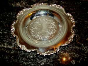 WALLACE ROYAL ROSE ROUND BUTTER DISH UNDERPLATE SLVPL  