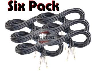 Six Guitar Instrument Music Cables Cable Cord 1/4 20  