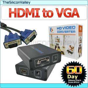 HDMI to VGA+Stereo Audio Converter for PS3 DVD w/Cable  