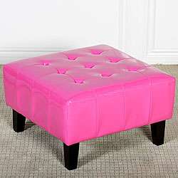 Ethan Childrens Pink Patent Leather Ottoman  
