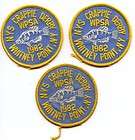 FISHING CRAPPIE DERBY 1982 WHITNEY POINT NY PATCHES
