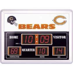 Chicago Bears Scoreboard Clock  