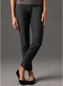 EILEEN FISHER $168 Washable Stretch Crepe Slim Ankle Pant GRAPHITE 