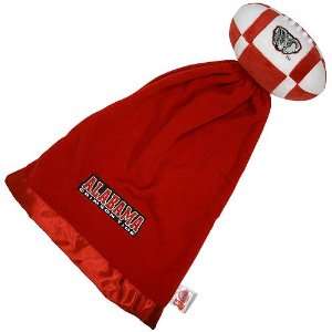 Alabama Crimson Tide NCAA Baby Security Blanket w/ Snuggle Ball 