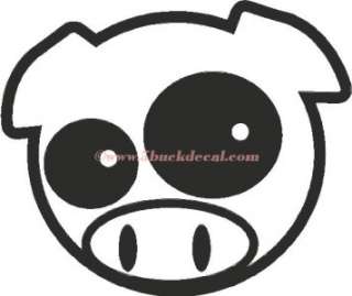 SUBARU PIG LOGO car window sticker decal WRX XTI RACING  