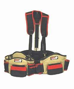 GRIP Deluxe Leather Tool Belt with Suspender Rig  