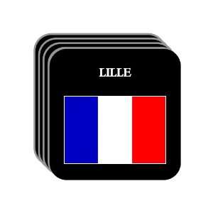 France   LILLE Set of 4 Mini Mousepad Coasters