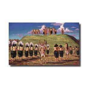   In A Harvest Ceremony At A Burial Mound Giclee Print