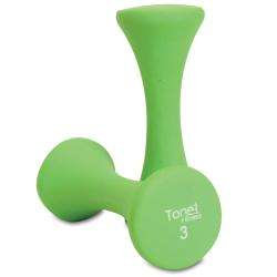 Tone Fitness 3 pound Dumbbell Weight Set  