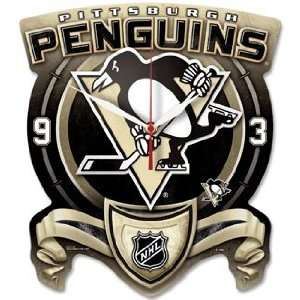  NHL Pittsburgh Penguins Clock   High Definition