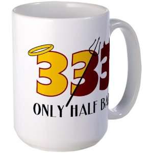   Drink Cup 333 Only Half Bad with Angel Halo Devil Pitchfork Horns and