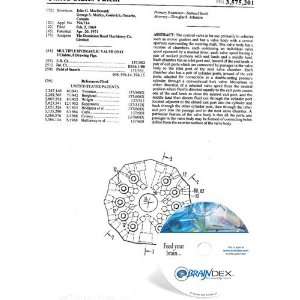  NEW Patent CD for MULTIPLE HYDRAULIC VALVE UNIT 