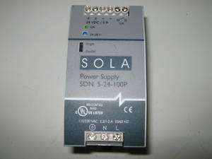 SOLA SDN 5 24 100P POWER SUPPLY 24 VDC/5A  