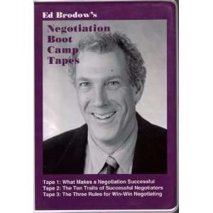  Ed Brodows Negotiation Boot Camp Tapes Ed Brodow Books