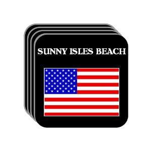  US Flag   Sunny Isles Beach, Florida (FL) Set of 4 Mini 