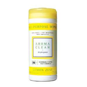  Simple Green 16302 Aroma Clean All Purpose Wipes, Lemon 