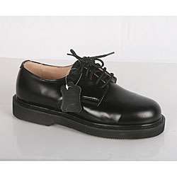 Rockman Mens Black Leather Lace up Oxford Work Shoes  