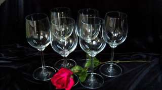 You are bidding on A LOT OF SIX (6) RIEDEL CRYSTAL OF AUSTRIA 