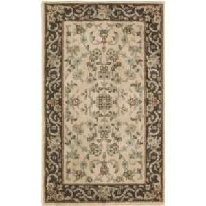   MON03 2.3 Inch by 3.9 Inch Monaco Rug, Ivory/Brown