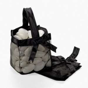 Mini Black Favor Baskets   Party Favor & Goody Bags & Fabric Favor 