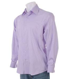 Red O Mens Lavender Button Up French Cuff Shirt  