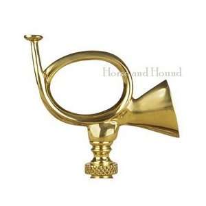  Hunting Horn Brass Finial