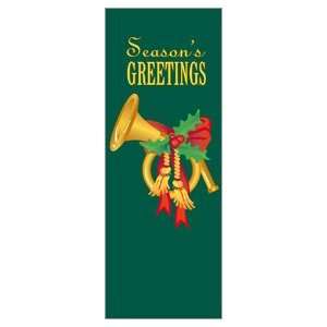   17 x 36 in. to 17 x 45 in. Holiday Banner French Horn