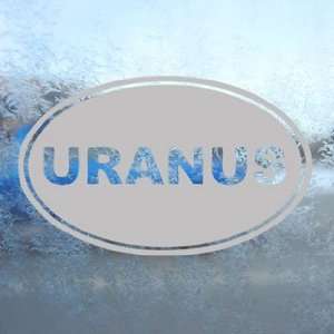  Uranus Euro Ovel Gray Decal Car Truck Window Gray Sticker 