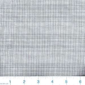  62 Wide Wash and Wear Shirting Plaid Grey/White Fabric 
