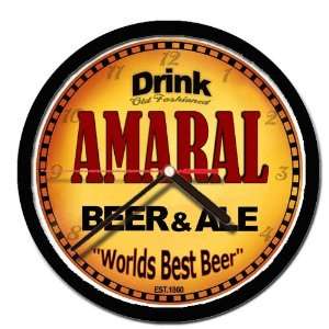  AMARAL beer and ale wall clock 