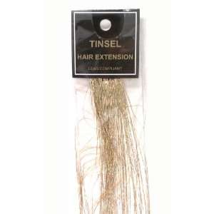  Hair Extension Gold Tinsel 14 Inch Long (1 Pack) Beauty