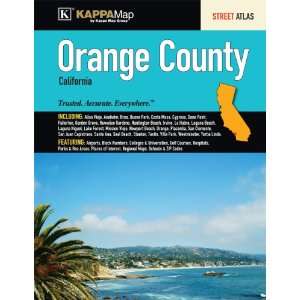 Orange County, CA Street Atlas (9780762579204) Kappa Map 