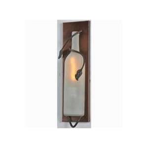  4W Tuscan Vineyard Frosted White Wine Bottle Pocket Wall 