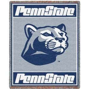   Univ Lion Head Logo   69 x 48 Blanket/Throw   Penn State Nittany Lions