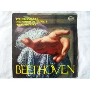   SUA 10616 JANACEK QUARTET Beethoven String LP Janacek Quartet Music