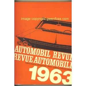  Automobil Revue/ Revue Automobile, 1963 Robert 