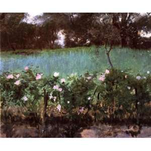  Oil Painting Landscape with Rose Trellis John Singer 