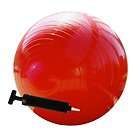 Burst Resistant Yoga/Exercise Ball with Pump Red 75 cm Diameter