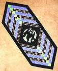 French Braid Halloween Woeful Ghost 40 Quilt Top Table Runner MLiss 