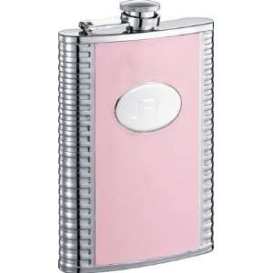  Supermodel Pink Leatherette Stainless Steel 8oz Hip Flask 