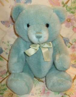   DAKIN 14 PLUSH LIGHT BABY BLUE TEDDY BEAR ALL JOINTED EX SHAPE  