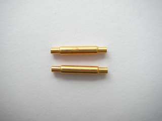 Lot of 2 female type N.O.S watch band brass springbars  