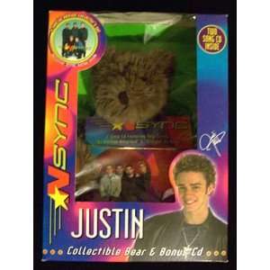  Justin Collectible Bear and Bonus CD Toys & Games