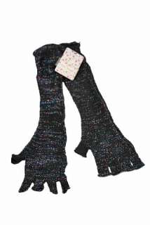   Free People Sparkle Fingerless Womens Gloves Charcoal Gray Size O/S