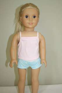 Doll Clothes fit American Girl Pink Cami/Boy Short Set  