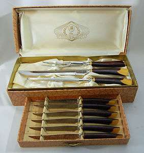 Vintage GLOW HILL Canada Knife / Cutlery Set in Case  
